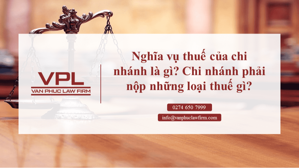 Nghĩa vụ thuế của chi nhánh